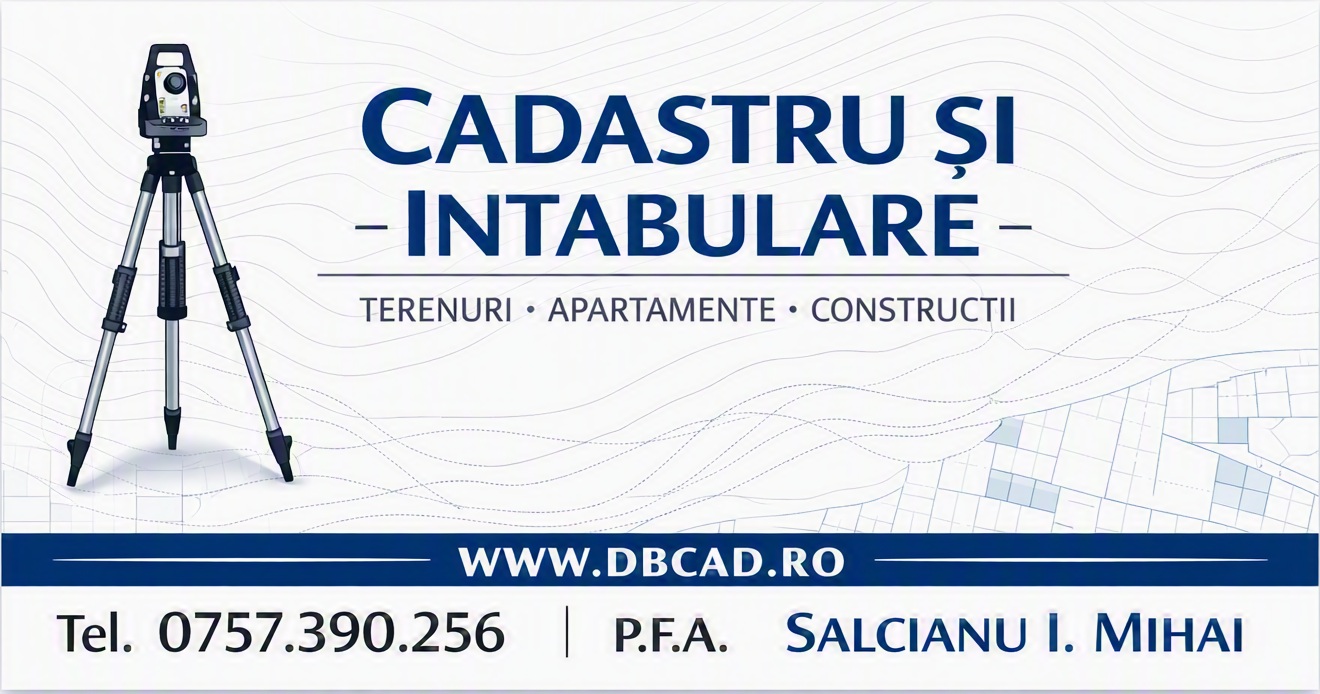 trasare teren si servicii de cadastru intabulare